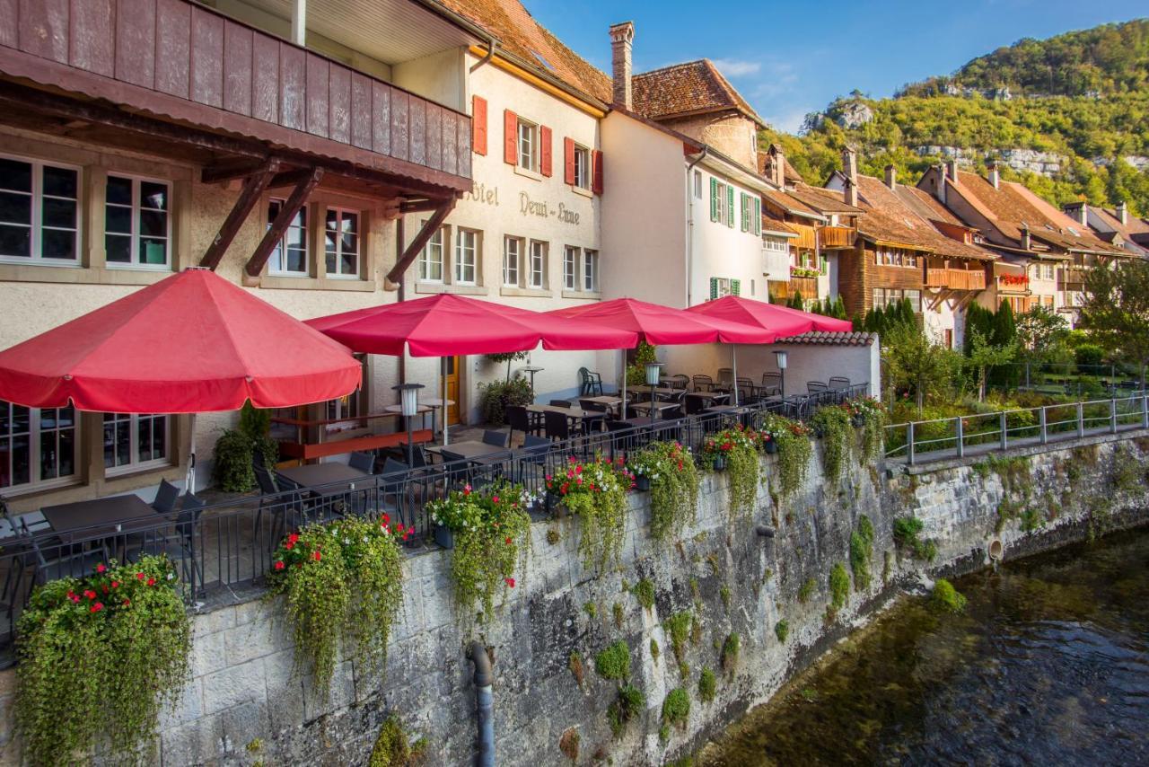 Hotel Demi-Lune Saint-Ursanne Exterior foto